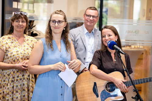 EB Grünwidl bei einer Livesendung Radio Maria / Erzdiözese Wien/ Schönlaub, Stephan Schönlaub EB Grünwidl bei einer Livesendung Radio Maria